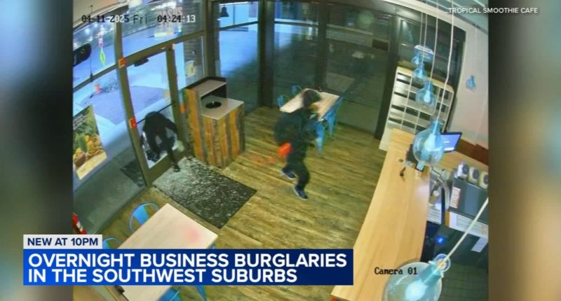 Chicago-area crime: Police investigating at least 10 small business burglaries in Woodridge, Downers Grove; crimes caught on video