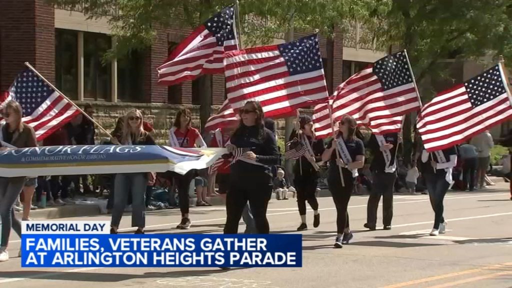 Chicago area marks Memorial Day with ceremonies, parades, including in Arlington Heights, Elgin and Aurora
