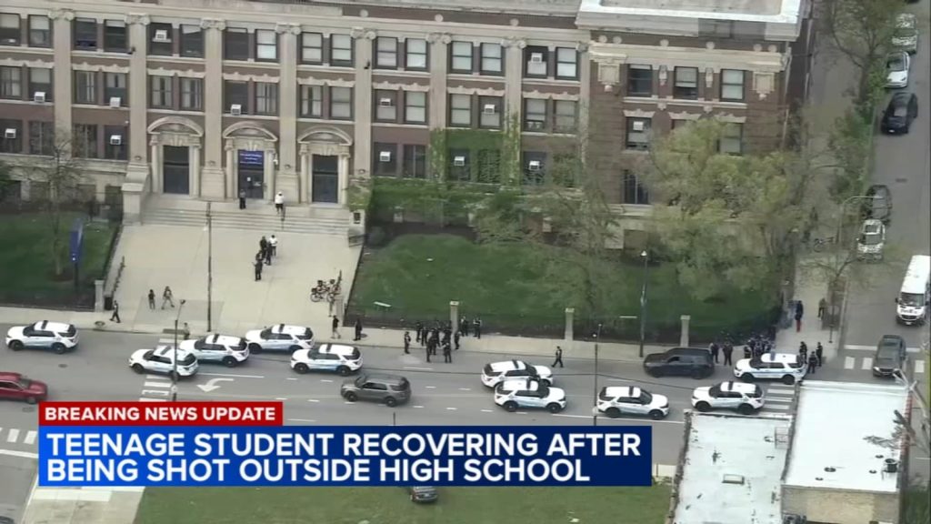 Chicago shooting: Teen boy shot near Wendell Phillips Academy High School on East 37th Street in Bronzeville, police say