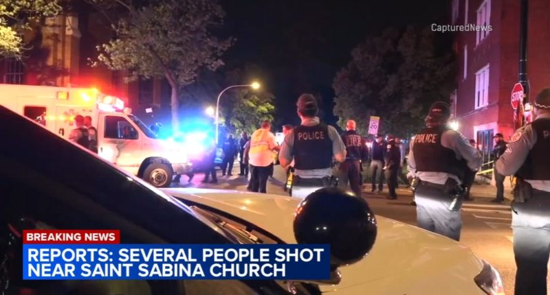 Chicago shooting today: 7 shot near St. Sabina Church in drive-by shooting at 78th and Throop after party in Auburn Gresham: CPD