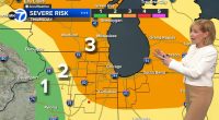 Chicago weather forecast today includes conditional severe threat, risk of large hail, lighting during Beyoncé concert