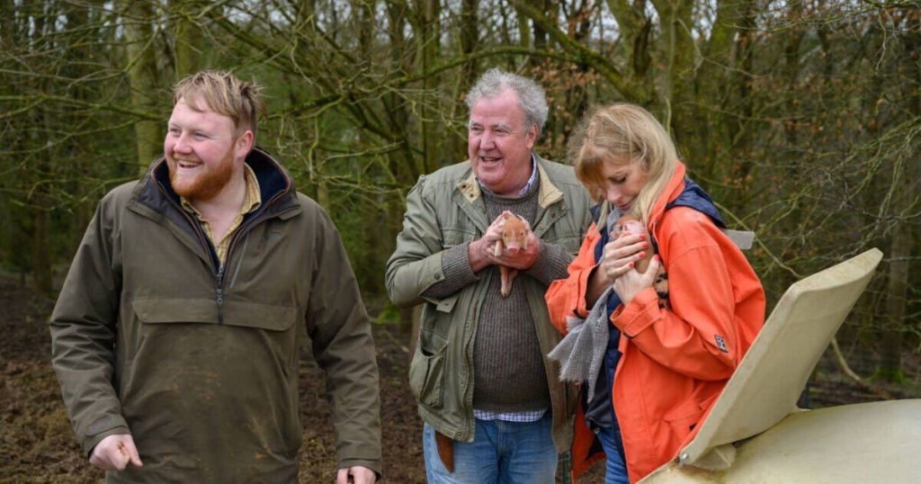 Clarkson's Farm star Kaleb Cooper 'attacked' by pigs in clip from new series