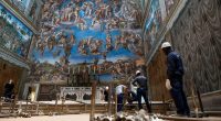 Conclave: Stove where ballots are burned is installed in Sistine Chapel