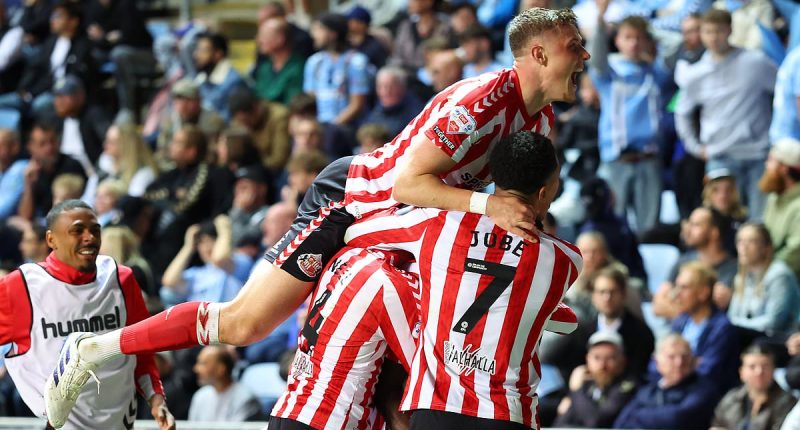 Coventry 1-2 Sunderland: Eliezer Mayenda hits 88th-minute winner to put Black Cats in control of Championship play-off semi-final