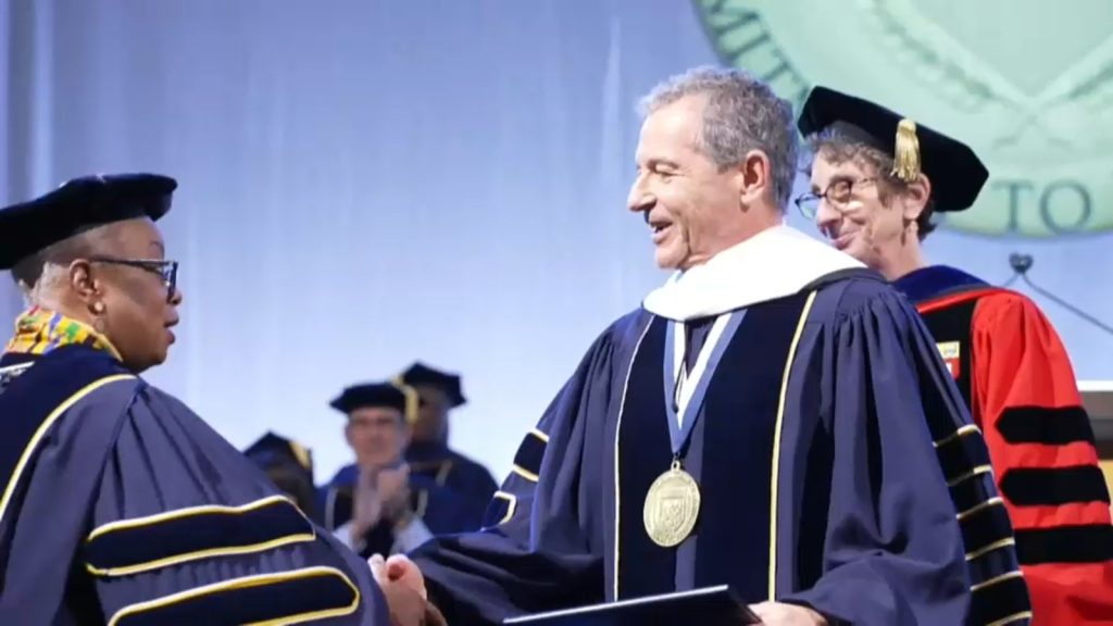 Disney CEO Bob Iger gets honorary degree from Ithaca College