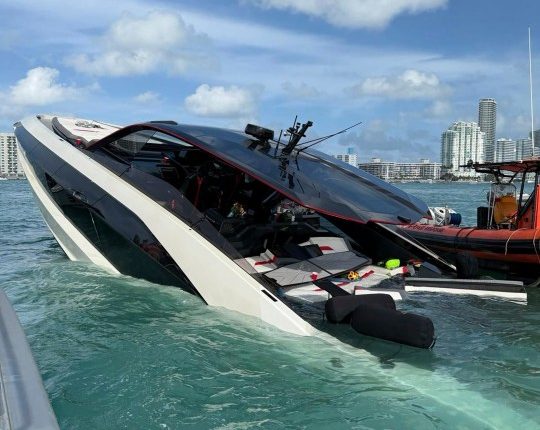 Dozens rescued from sinking luxury yacht off Miami Beach