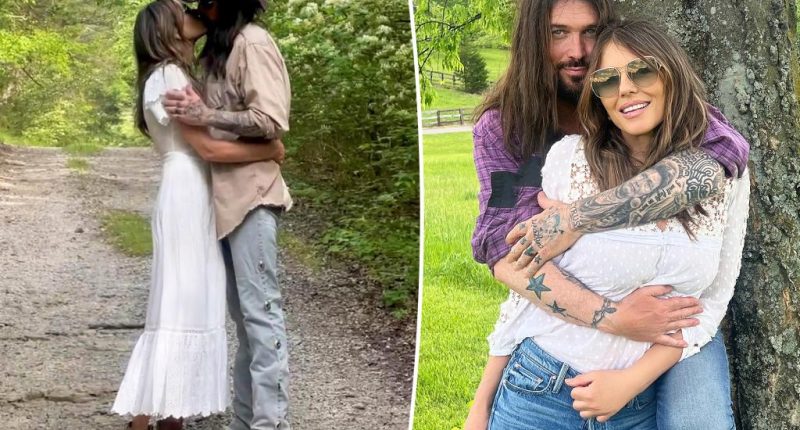 Elizabeth Hurley, Billy Ray Cyrus passionately kiss as surprise romance heats up