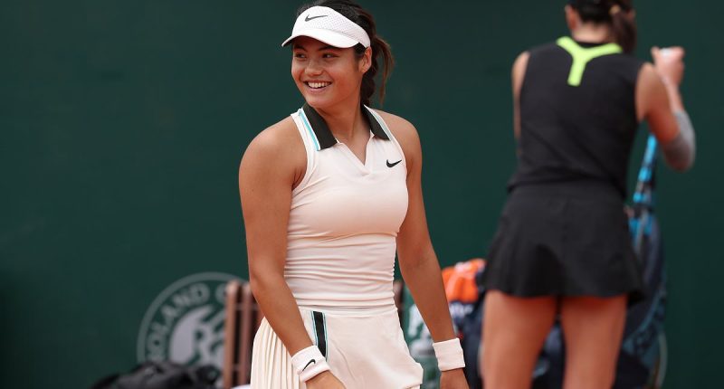 Emma Raducanu battles ill-health to win gruelling French Open first round match - as Brit sets up showdown with defending champion Iga Swiatek