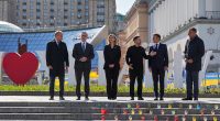 European leaders arrive in Kyiv amid push for 30-day ceasefire