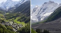 Glacier collapse destroys 90% of Alpine village in Switzerland
