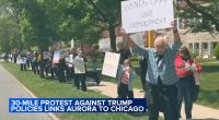'Hands Across Chicagoland' rally: 30-mile protest against President Donald Trump policies links Aurora to Chicago on Ogden Avenue