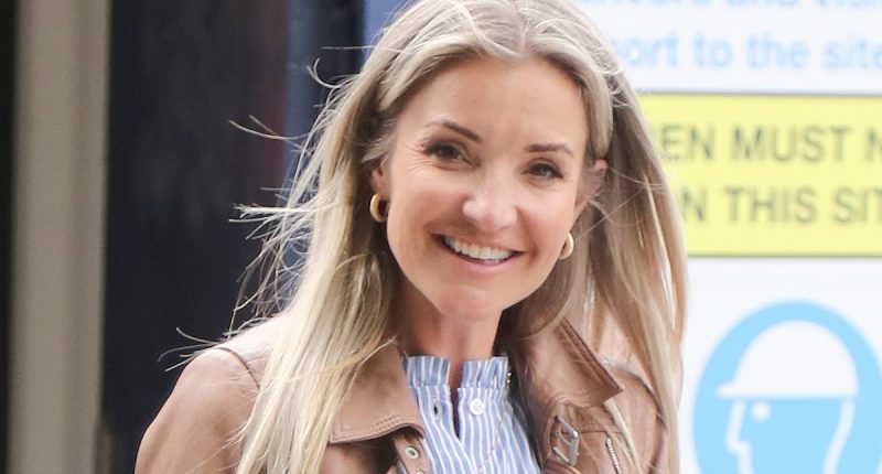 Helen Skelton wraps her arms around Gethin Jones as pair go public
