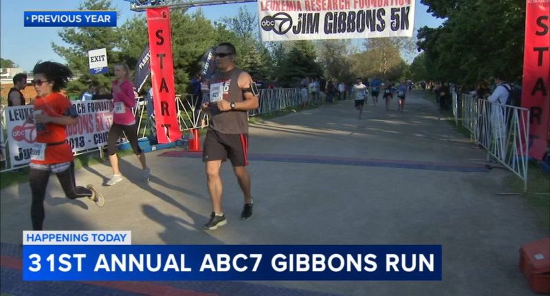 Hundreds participate in ABC7 Chicago 2025 Gibbons Run in support of Leukemia Research Foundation