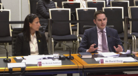 David Osip (right) adressed the inquiry.