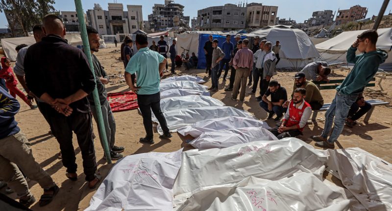 Israeli strikes kill over 250 people in Gaza, officials say, as Trump wraps up Middle East tour
