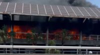 JAX airport closes following multi-vehicle fire in parking garage