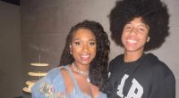 JENNIFER HUDSON AND SON TWIN AT LAKER'S GAME