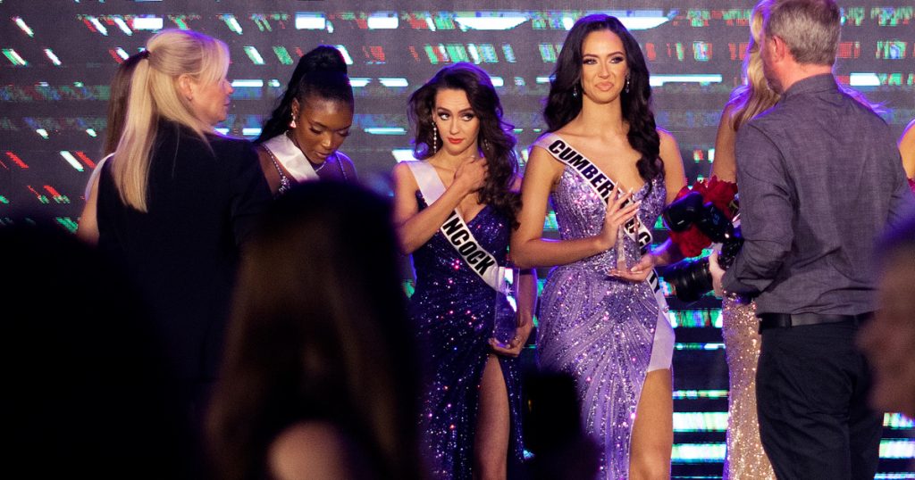Jordon Hudson places second runner-up in Miss Maine USA pageant with Bill Belichick in front row