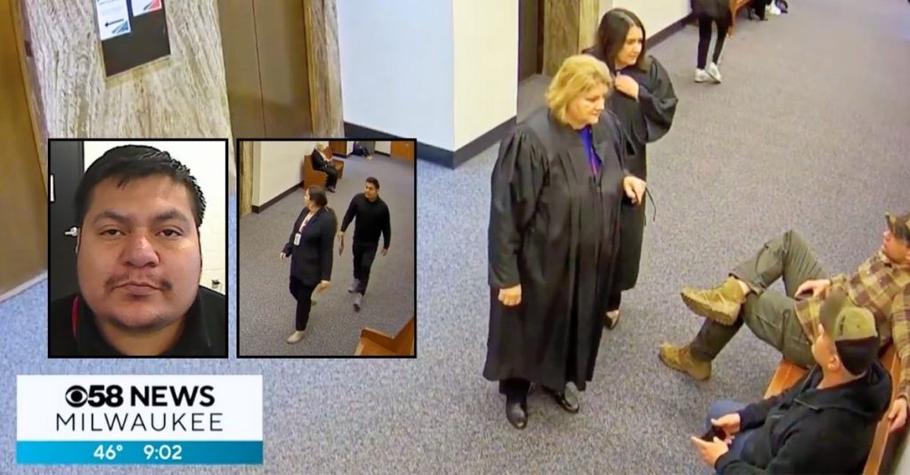 Judge's courthouse showdown with ICE agents caught on video