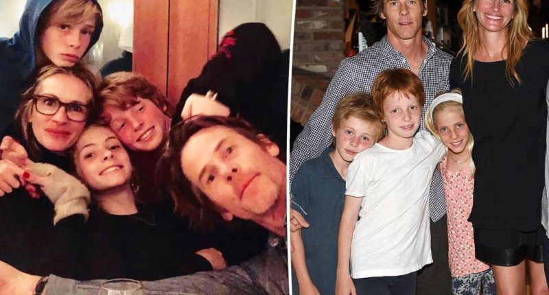 Julia Roberts seen in rare photo with all three kids on Mother’s Day