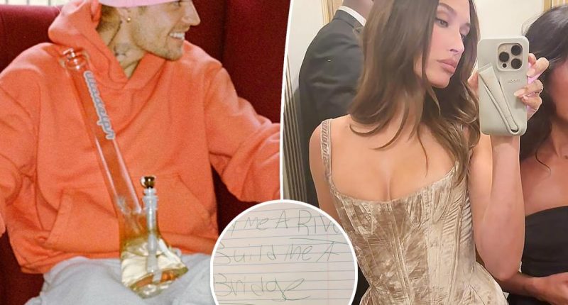 Justin Bieber flaunts drug use after wife Hailey posts cryptic note amid singer’s troubling behavior