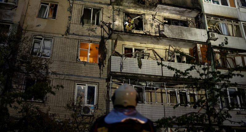 Kyiv comes under large-scale Russian drone and missile attack
