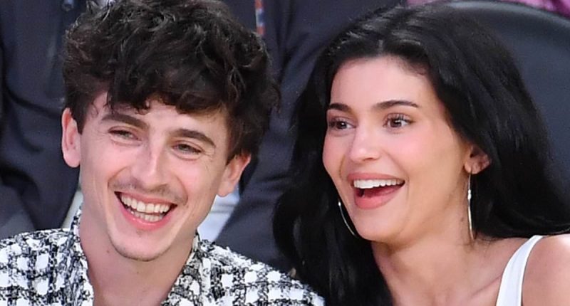 Kylie Jenner can't keep hands off Timothee Chalamet at Lakers game