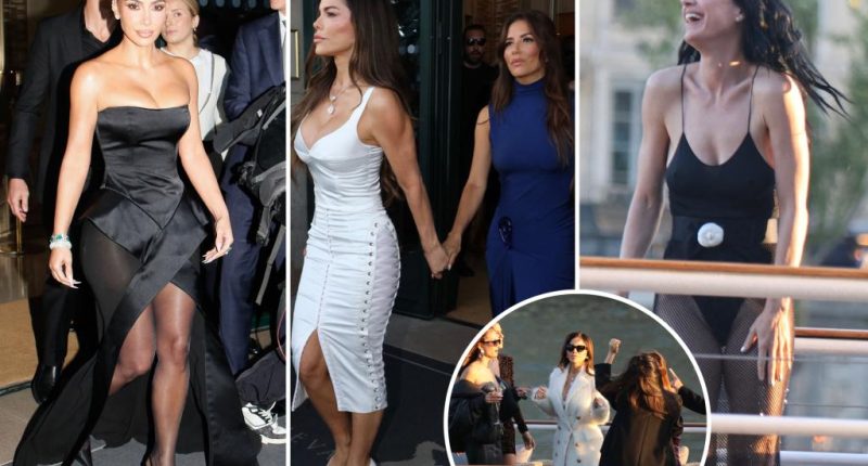 Lauren Sánchez and glammed-up famous friends let loose on bachelorette boat party