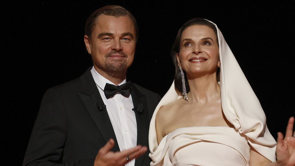 Leonardo DiCaprio joins Juliette Binoche to present award at Cannes