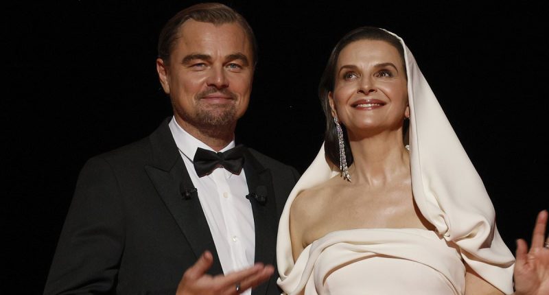 Leonardo DiCaprio joins Juliette Binoche to present award at Cannes