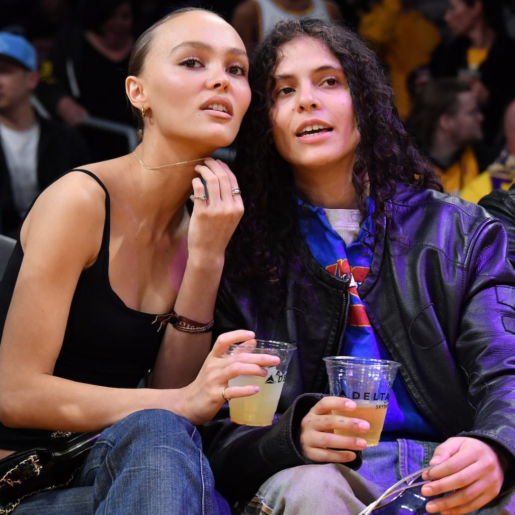 Lily Rose-Depp and 070 Shake Have Low-key Date Night at Lakers Game