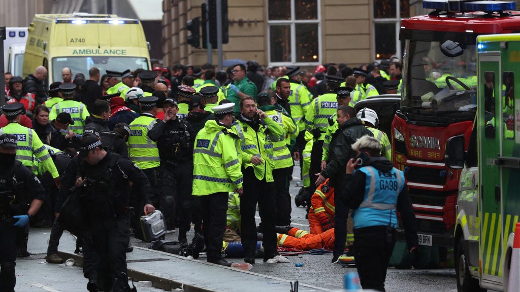 Liverpool parade car crash: 27 people, including 4 children, hospitalized after car plows into crowd of Liverpool soccer fans