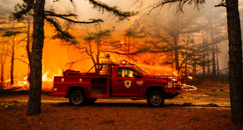 Man charged in N.J. wildfire says he shouldn't be held responsible because he tried to put it out