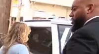 Middle class mom hires bodyguard for court appearance after she was filmed committing obscene road rage act