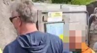 Moment heritage campaigner is attacked by 'developer' at a historic Agatha Christie garden in planning row over 'demolition' of cottage