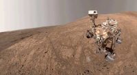 NASA's Mars Perseverance snaps a selfie as a Martian dust devil blows by