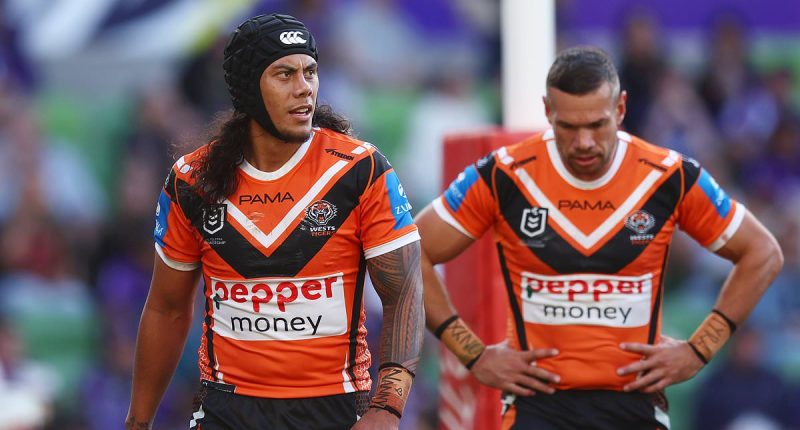 NRL star's dad sounds alarm bells over the future of one player in the wake of Wests Tigers thrashing by Melbourne
