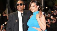 PREGNANT RIHANNA SHOWS OFF BABY BUMP AT CANNES WITH A$AP ROCKY