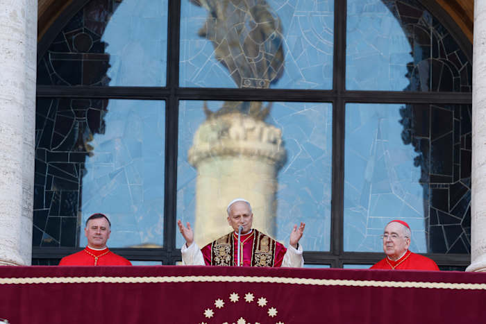 Pope Leo XIV declares ‘I am Roman!’ as he completes formalities to become bishop of Rome