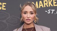 Pregnant Georgia Harrison shows off her growing baby bump in a chic mini dress as she joins stylish Samie Elishi at food event in London