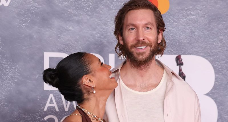 Pregnant Vick Hope CONFIRMS she is expecting her first child with husband Calvin Harris as she announces news live on air and shares bump snaps