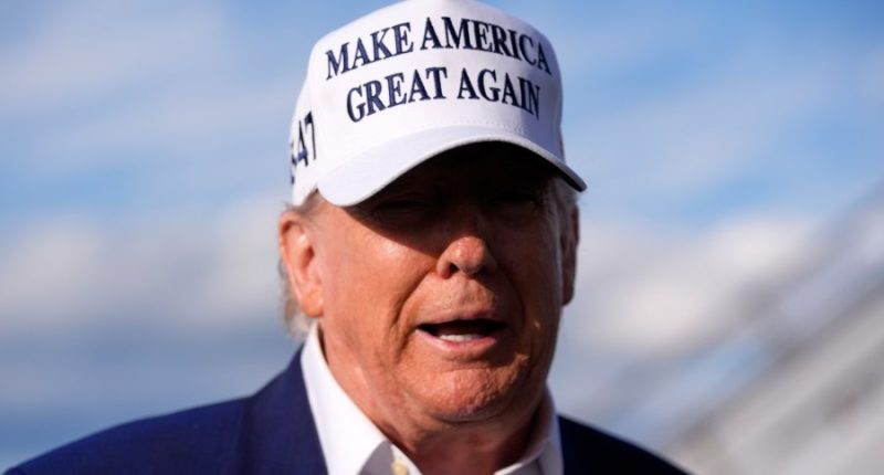 President Donald Trump says Russian leader Vladimir Putin 'has gone absolutely CRAZY!'