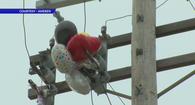 Released balloons for celebrations causing power outages in Illinois