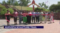 Ribbon cutting unveils new additions to Augusta Sculpture Trail
