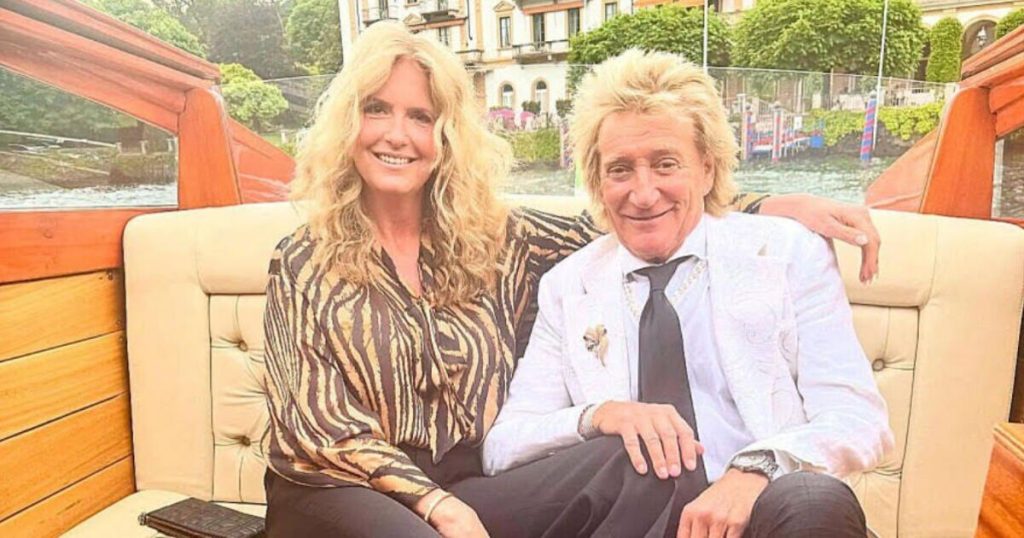 Rod Stewart and Penny Lancaster head off for 'romantic weekend' in cosy snaps