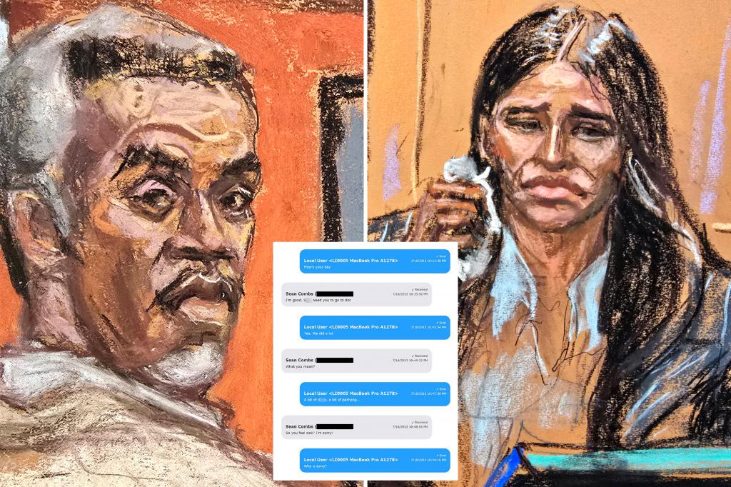 Sean ‘Diddy’ Combs, Cassie Ventura’s explicit text messages released publicly after being dissected in court