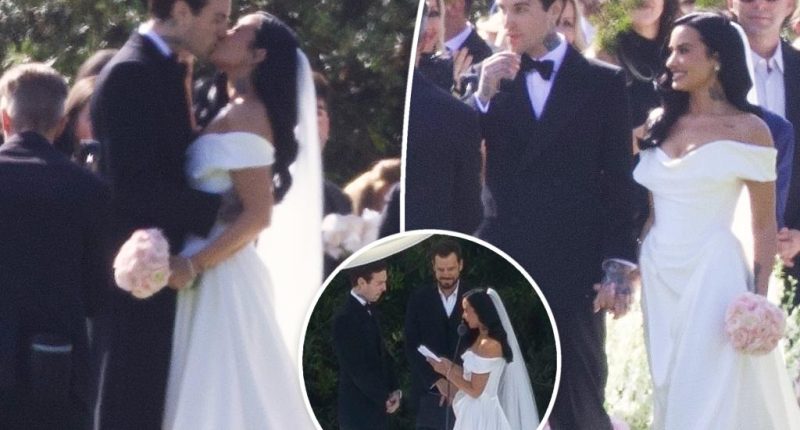 See Demi Lovato and Jutes kiss at the altar in gorgeous wedding photos