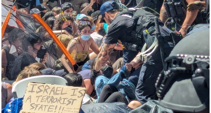 Students sue University of Texas, Abbott over protest arrests