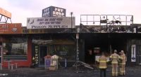 A﻿n investigation is underway after a suspected arson attack on an Acai shop in Melbourne spread to adjoining businesses. The Acai shop on Mahoneys Road in Campbellfield was completely alight by the time police arrived at 3.40am.