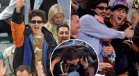 Timothée Chalamet goes wild alongside fellow Knicks fans outside of Madison Square Garden after semifinals win